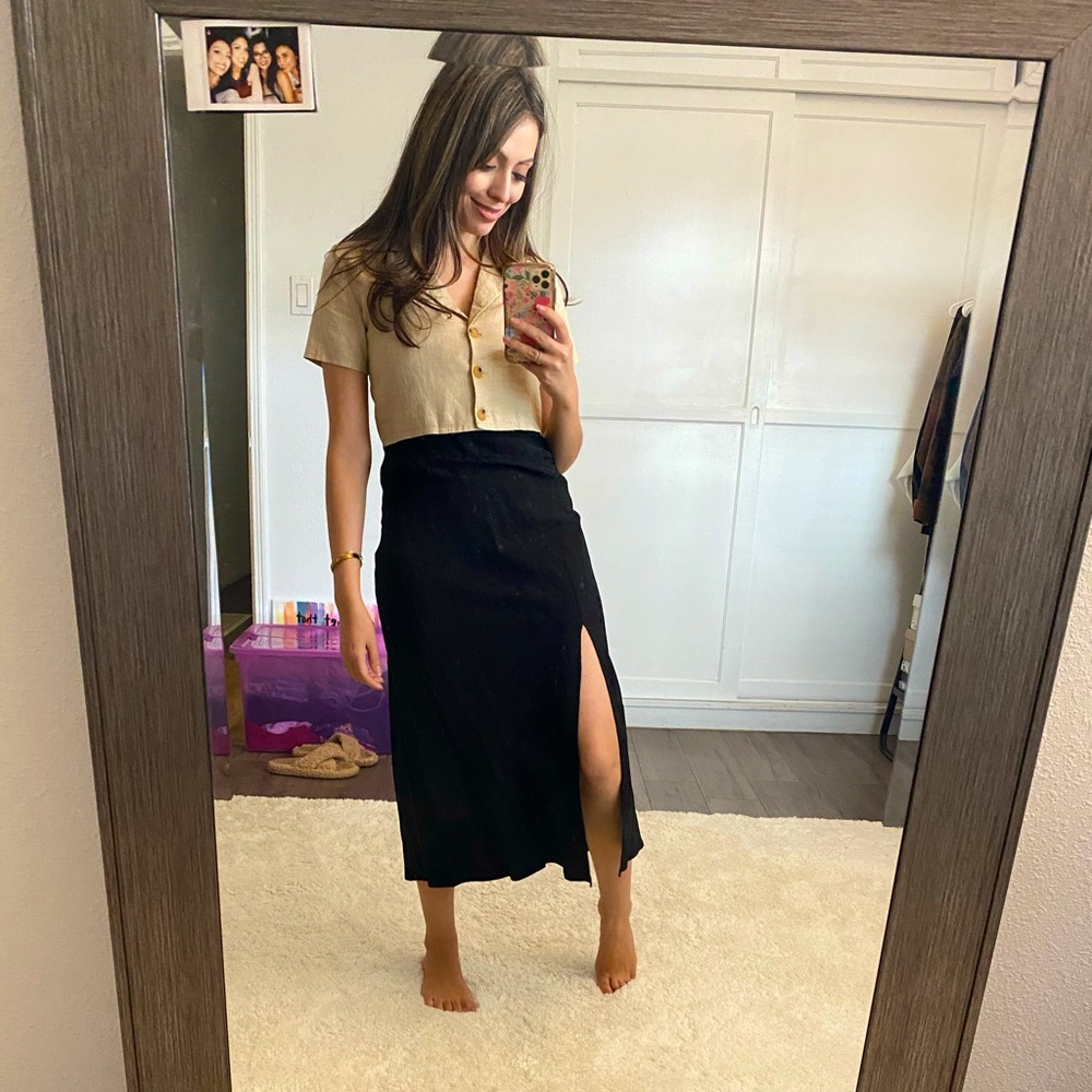 Tan princess Polly top